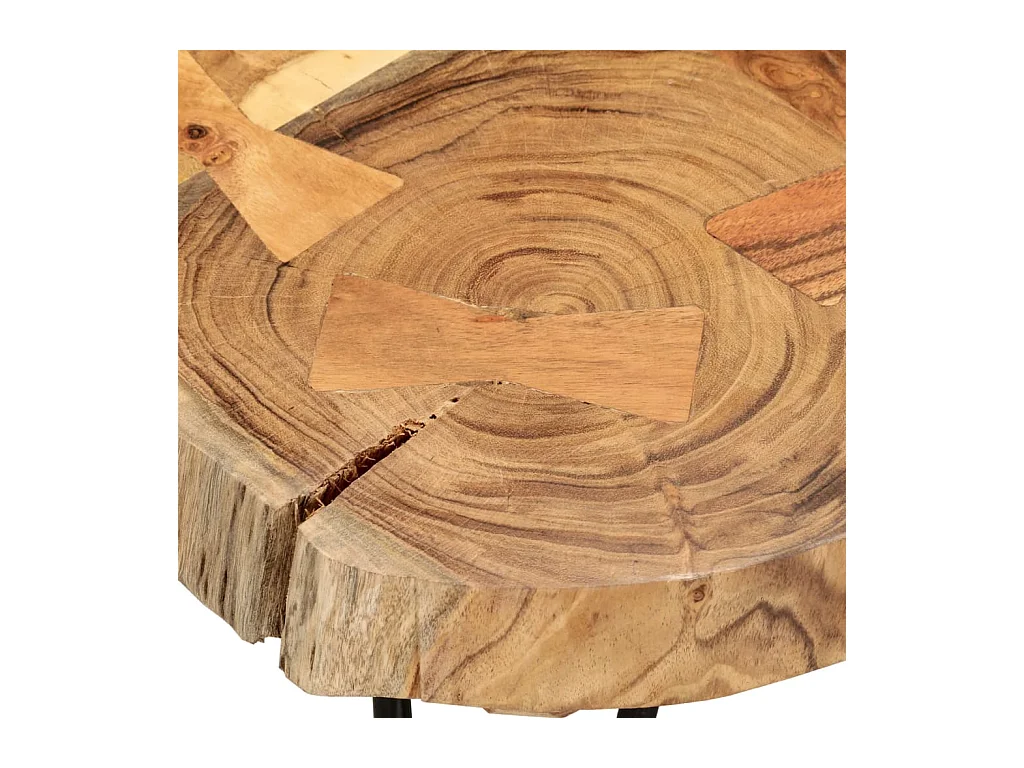 Mesa de centro | Mesa auxiliar con Infinity LED roble ahumado 90x50x38 cm SHL2449