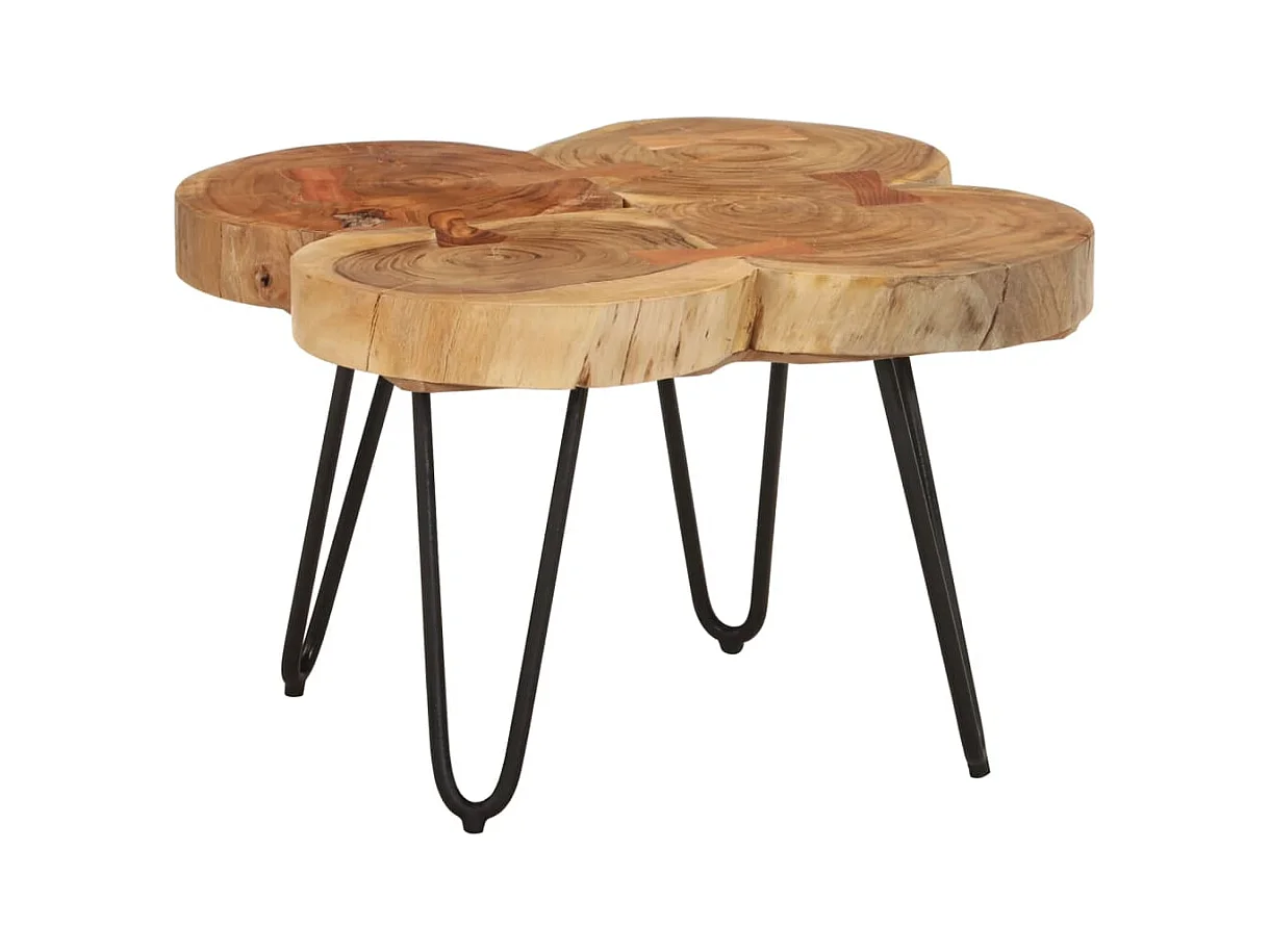 Mesa de centro | Mesa auxiliar con Infinity LED roble ahumado 90x50x38 cm SHL2449