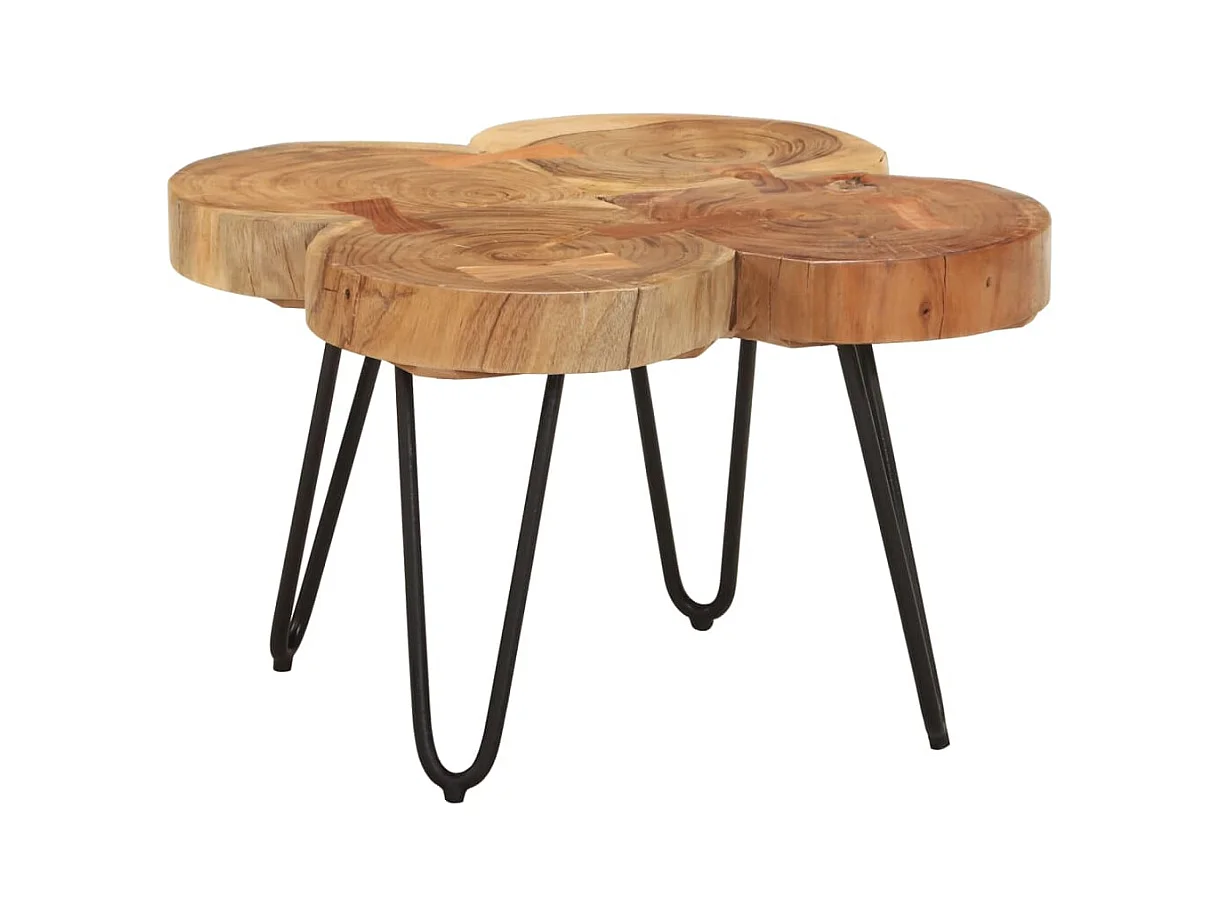 Mesa de centro | Mesa auxiliar con Infinity LED roble ahumado 90x50x38 cm SHL2449