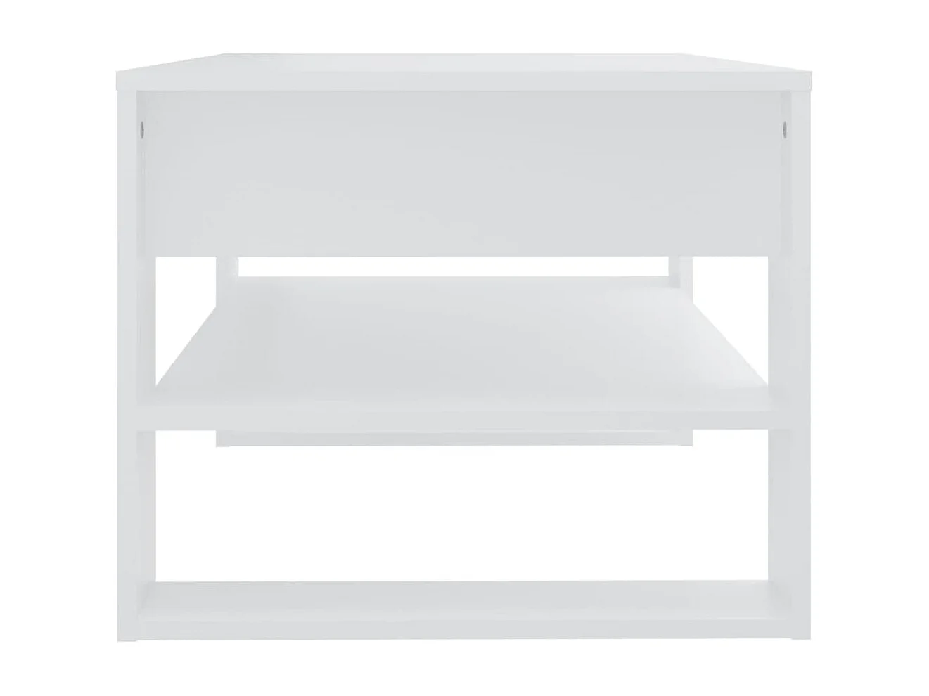 Couchtisch-Sofatisch-Beistelltische Weiß 102x55x45 cm Holzwerkstoff SHL32875