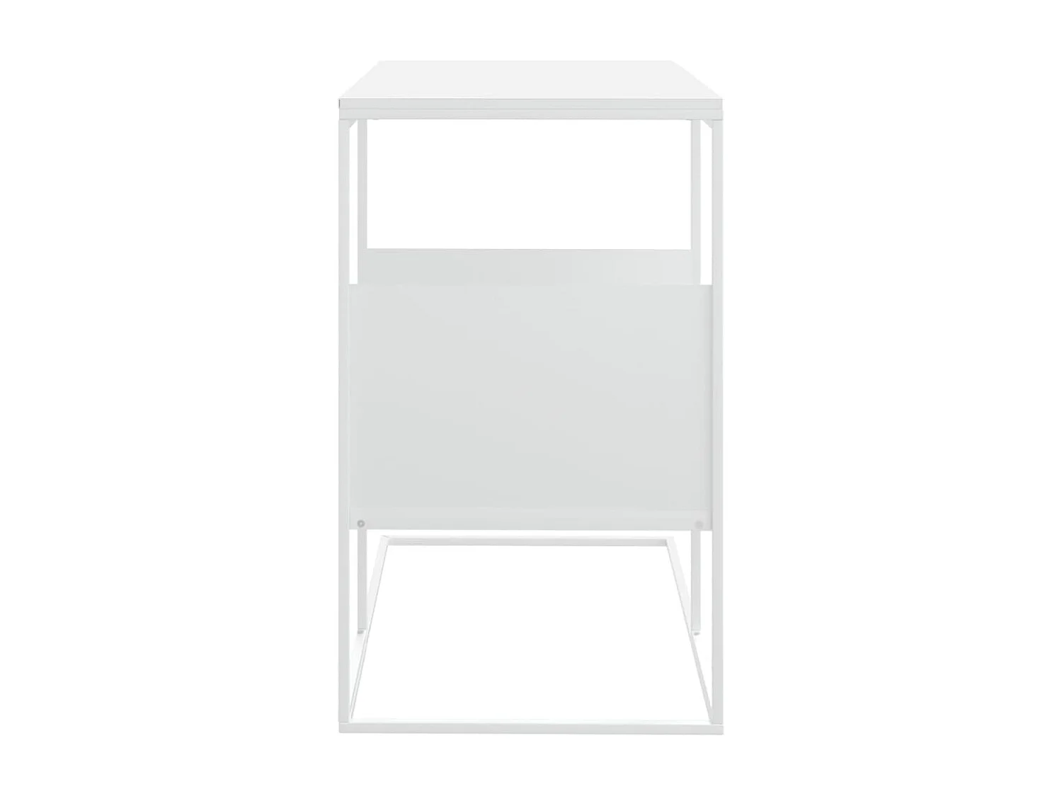 Couchtisch-Beistelltische-Sofatisch Weiß 55x36x59,5 cm Holzwerkstoff SHL50366