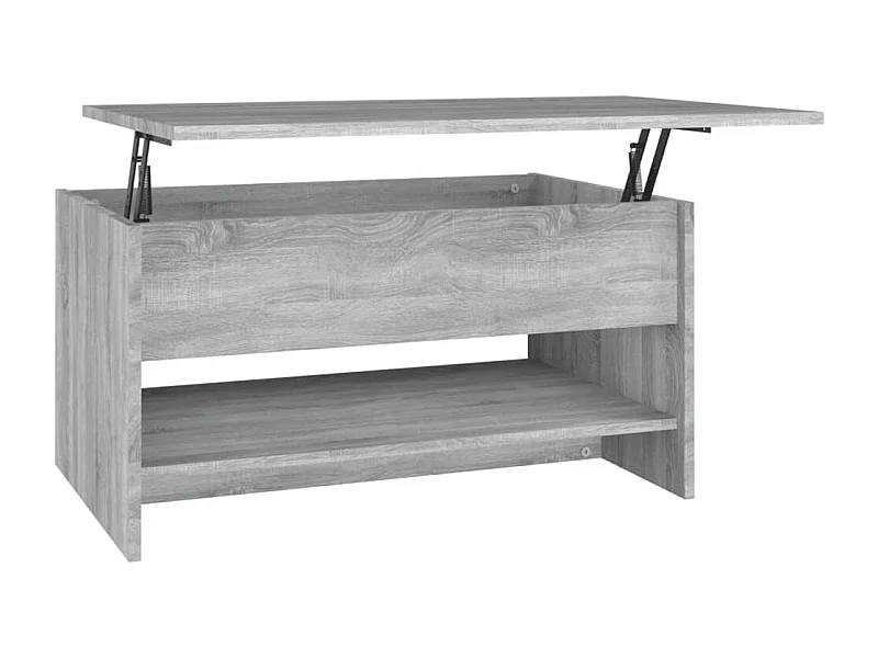 Mesa de centro | Mesa auxiliar madera contrachapada roble ahumado 50x50x40 cm SHL2230