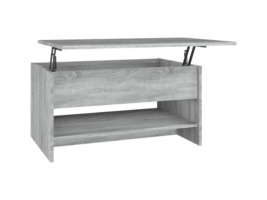 Table basse salon-Table d'appoint Sonoma gris 80x50x40 cm Bois d'ingénierie SHL83181