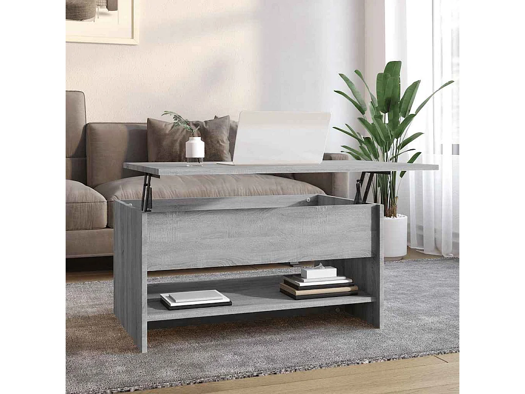 Couchtisch-Sofatisch-Beistelltische Grau Sonoma 80x50x40 cm Holzwerkstoff SHL54258