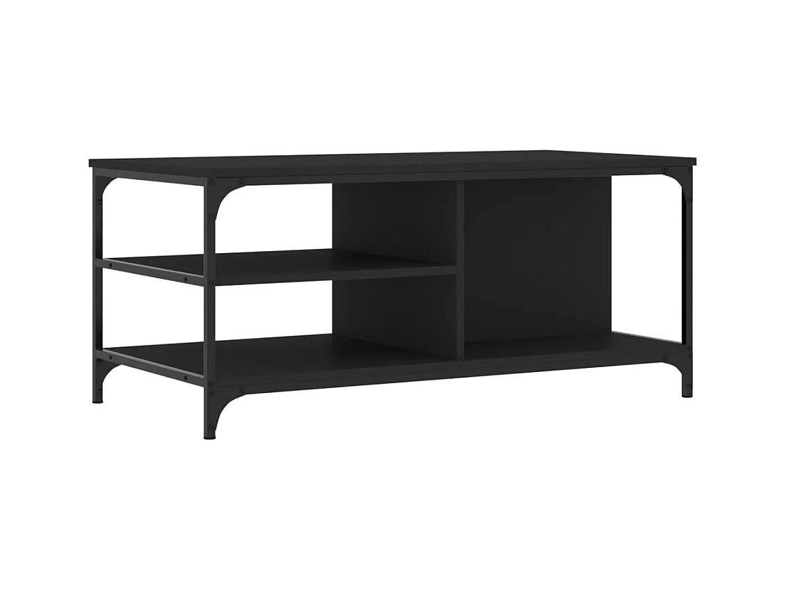 Table basse salon-Table d'appoint Noir 100x50x45 cm Bois d'ingénierie SHL33201