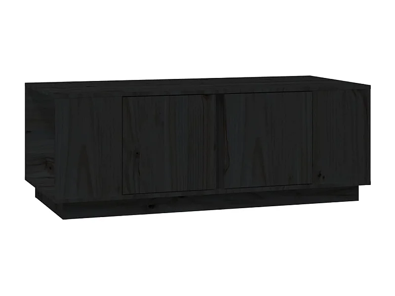 Table basse salon-Table d'appoint Noir 110x50x40 cm Bois massif de pin SHL89562