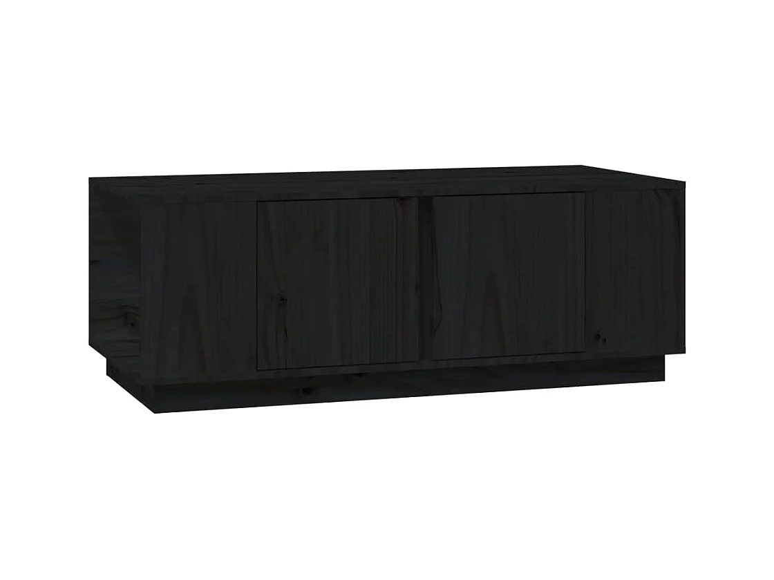 Table basse salon-Table d'appoint Noir 110x50x40 cm Bois massif de pin SHL89562