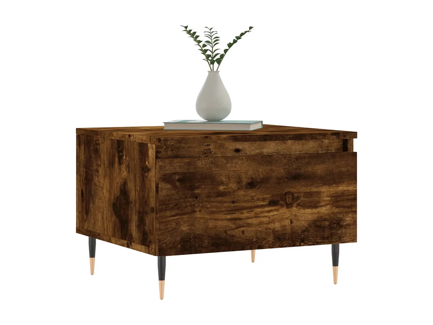 Mesa de centro | Mesa auxiliar madera maciza de mango gris claro 100x54x40 cm SHL3605