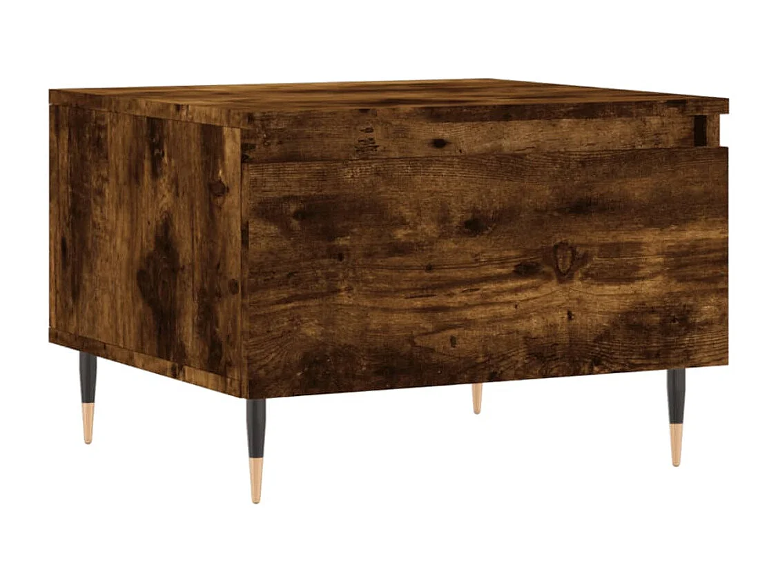 Conjunto de 2 Mesas de Centro | Mesa de apoio | Mesa de café 50x46x35cm deriv. madeira carvalho fumado