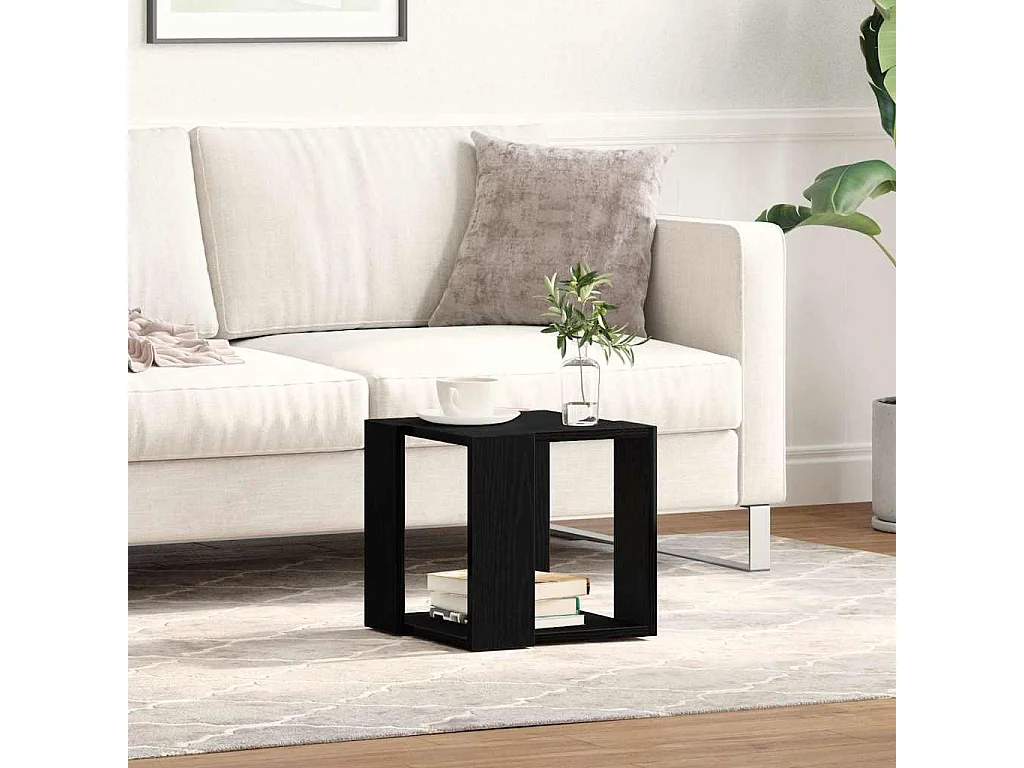 Mesa de centro | Mesa de apoio Carvalho preto 32x32x30 cm