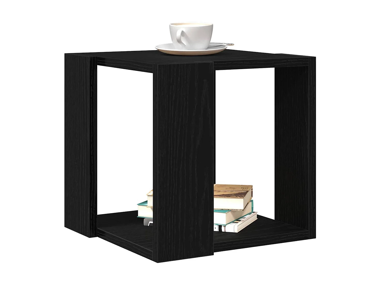 Mesa de centro | Mesa de apoio Carvalho preto 32x32x30 cm