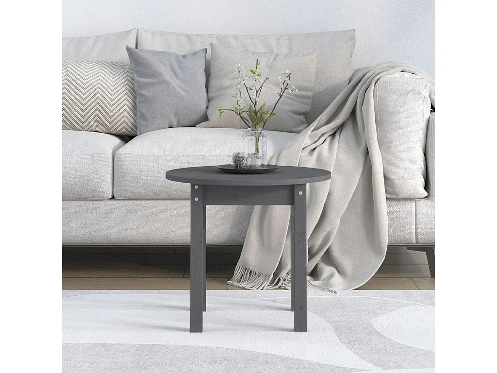 Mesa de centro | Mesa auxiliar madera de ingeniería envejecida 55x55x30 cm SHL3995