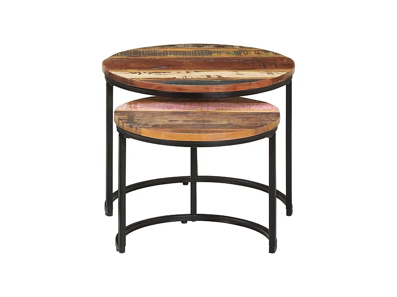 Tables gigognes 2 pcs Bois de récupération massif SHL98336