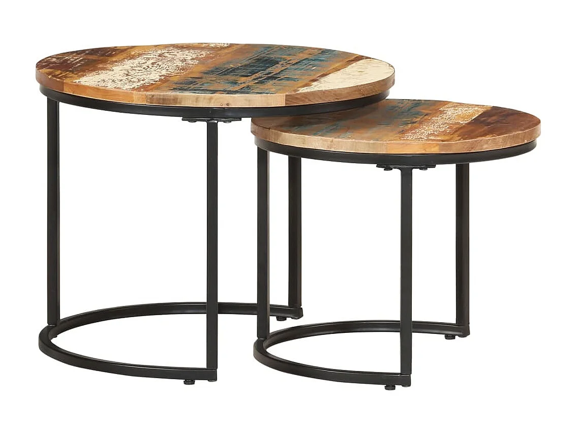 Mesa de centro | Mesa auxiliar 50x50x38 cm madera maciza de mango SHL2318