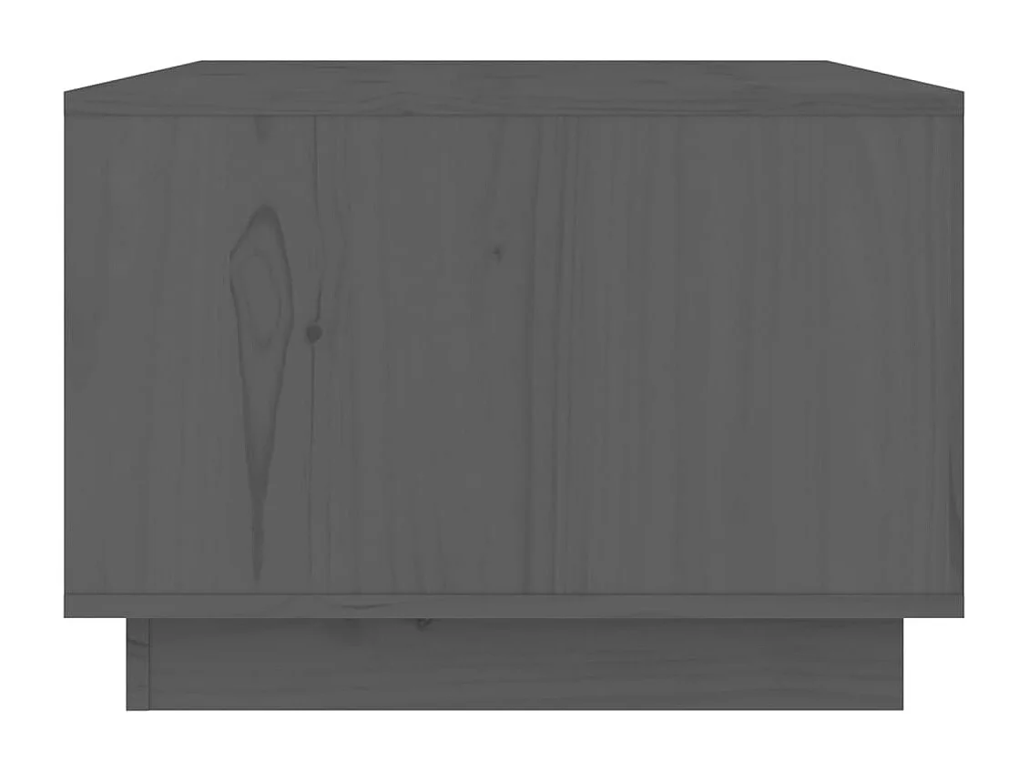 Couchtisch-Sofatisch-Beistelltische Grau 80x50x35 cm Massivholz Kiefer SHL25546