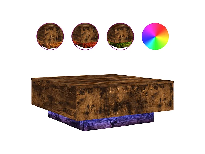 Mesa de centro-Mesa auxiliar de madera de mango rugosa 90x55x39 cm SHL4928