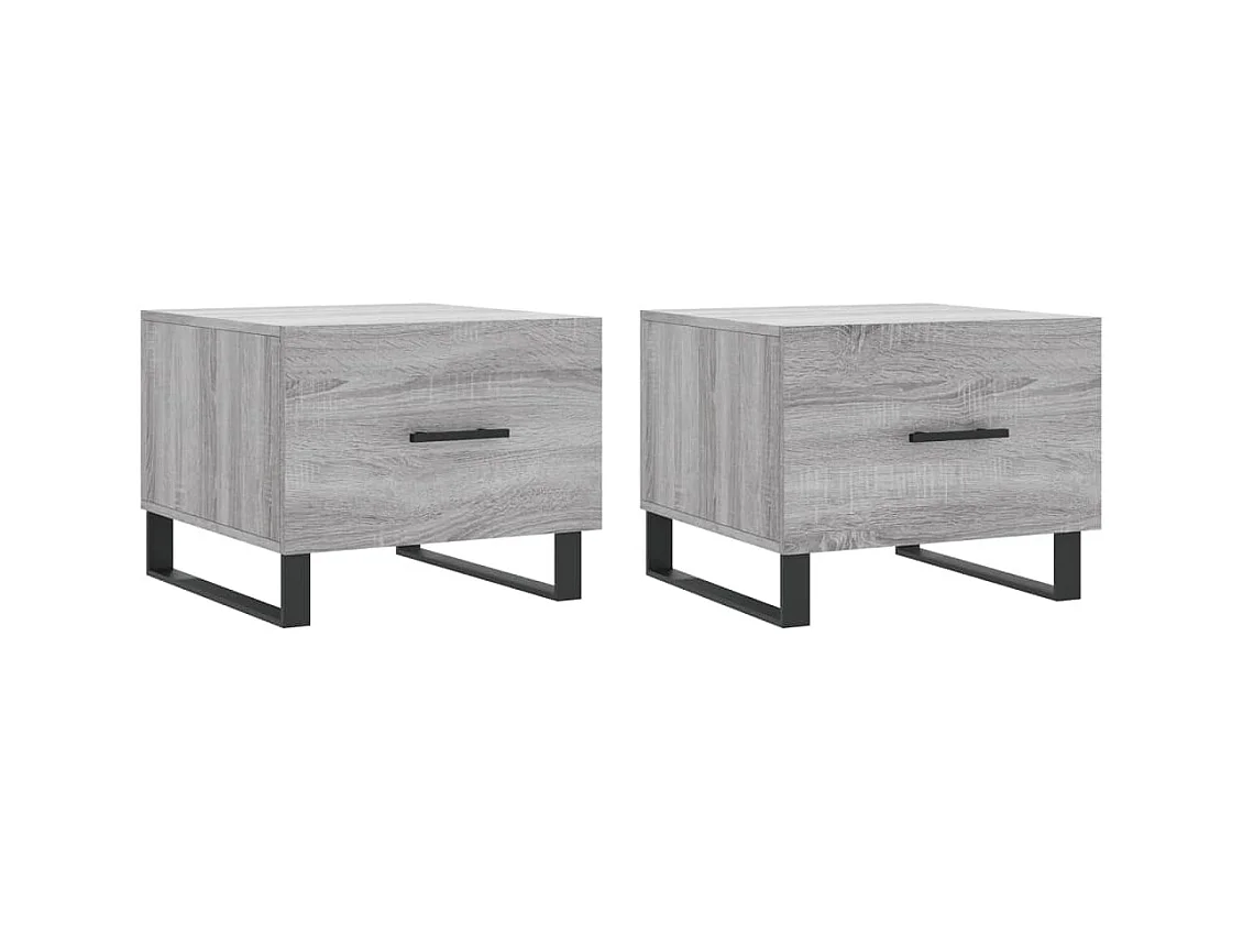 Mesa de centro | Mesa auxiliar madera de ingeniería roble Sonoma 55x55x31 cm SHL4746