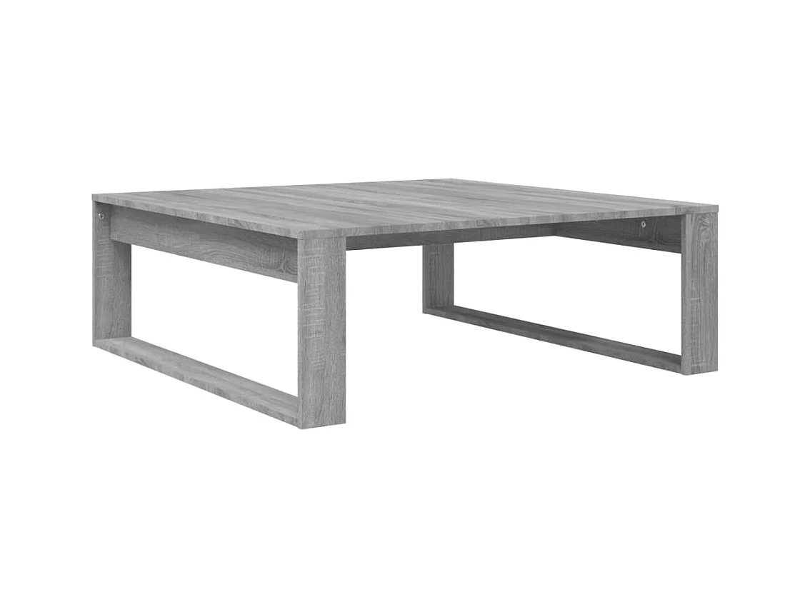 Table basse salon-Table d'appoint Sonoma gris 100x100x35 cm Bois d'ingénierie SHL24608