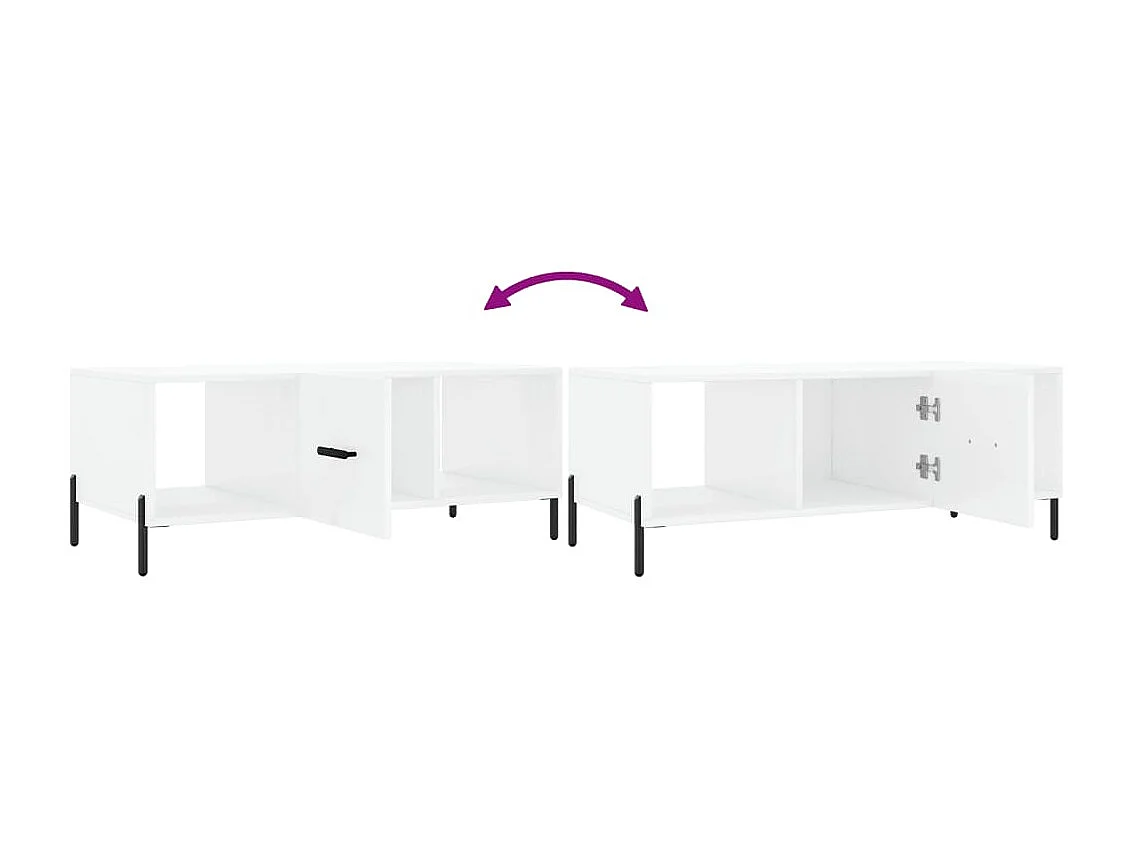 Mesa de centro | Mesa auxiliar madera de ingeniería roble ahumado 101x49x52 cm SHL1961