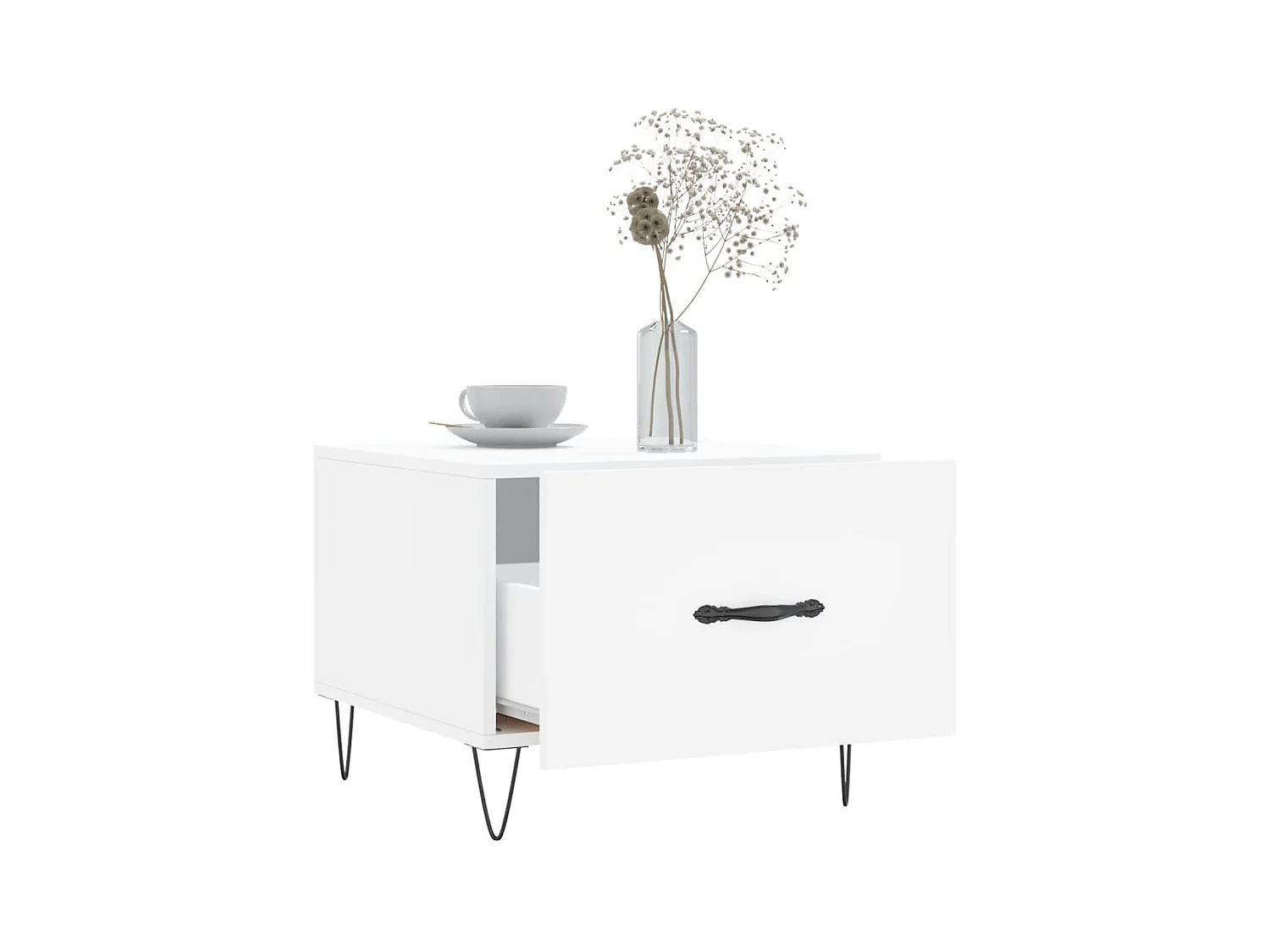 Mesa de centro | Mesa auxiliar madera de ingeniería roble artisan 60x60x30 cm SHL2113