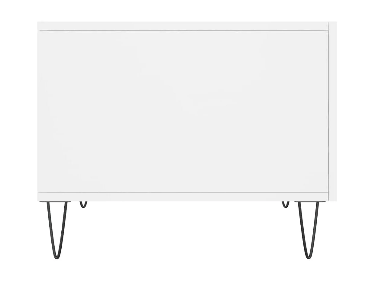 Lot de 2 Tables basses-Tables d'appoint blanc 50x50x40 cm bois d'ingénierie SHL36132