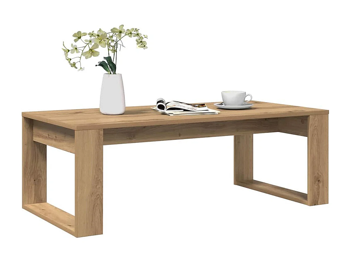 Couchtisch-Wohnzimmertisch-Beistelltische Artisan-Eiche 102x50x35 cm Holzwerkstoff SHL8868