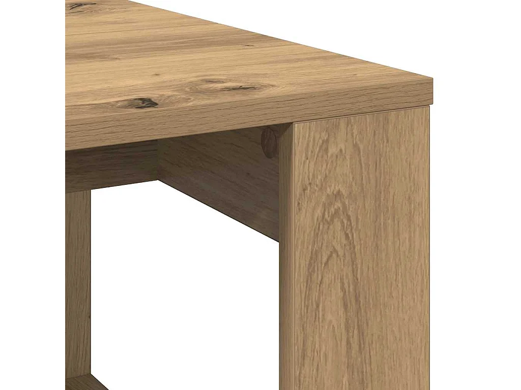 Couchtisch-Wohnzimmertisch-Beistelltische Artisan-Eiche 102x50x35 cm Holzwerkstoff SHL8868