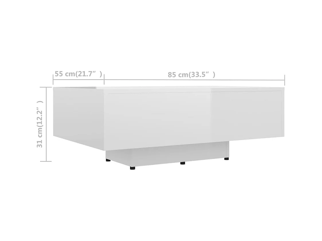 Mesa de centro | Mesa auxiliar con luces LED roble artisian 50x50x40 cm SHL3603