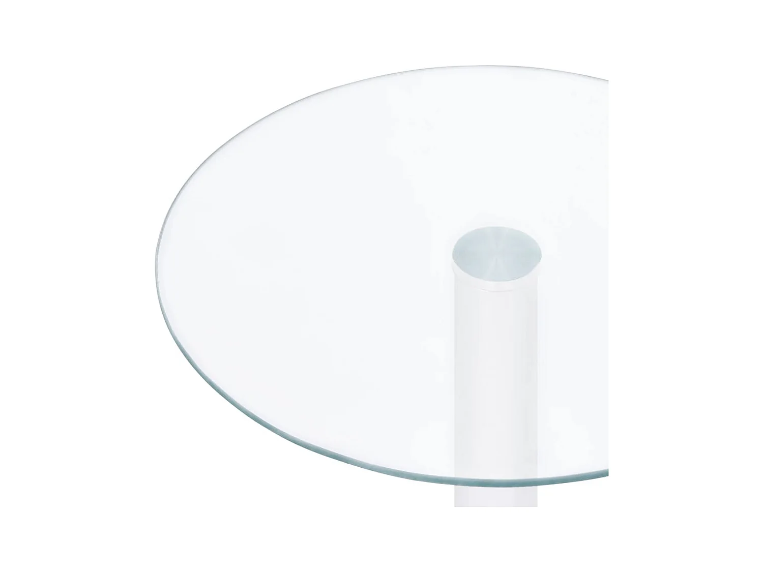 Mesa de centro | Mesa de apoio 40 cm vidro temperado transparente
