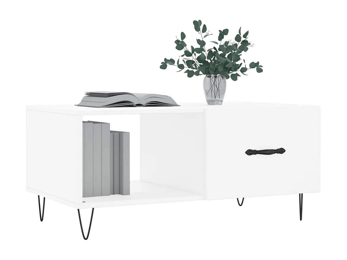 Mesa de centro | Mesa auxiliar madera de ingeniería negra 45x45x47,5 cm SHL798160