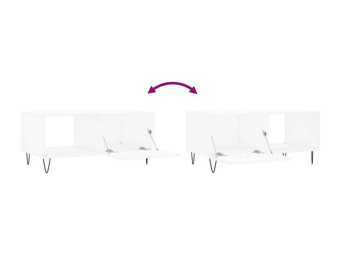 Mesa de centro | Mesa auxiliar madera de ingeniería negra 45x45x47,5 cm SHL798160