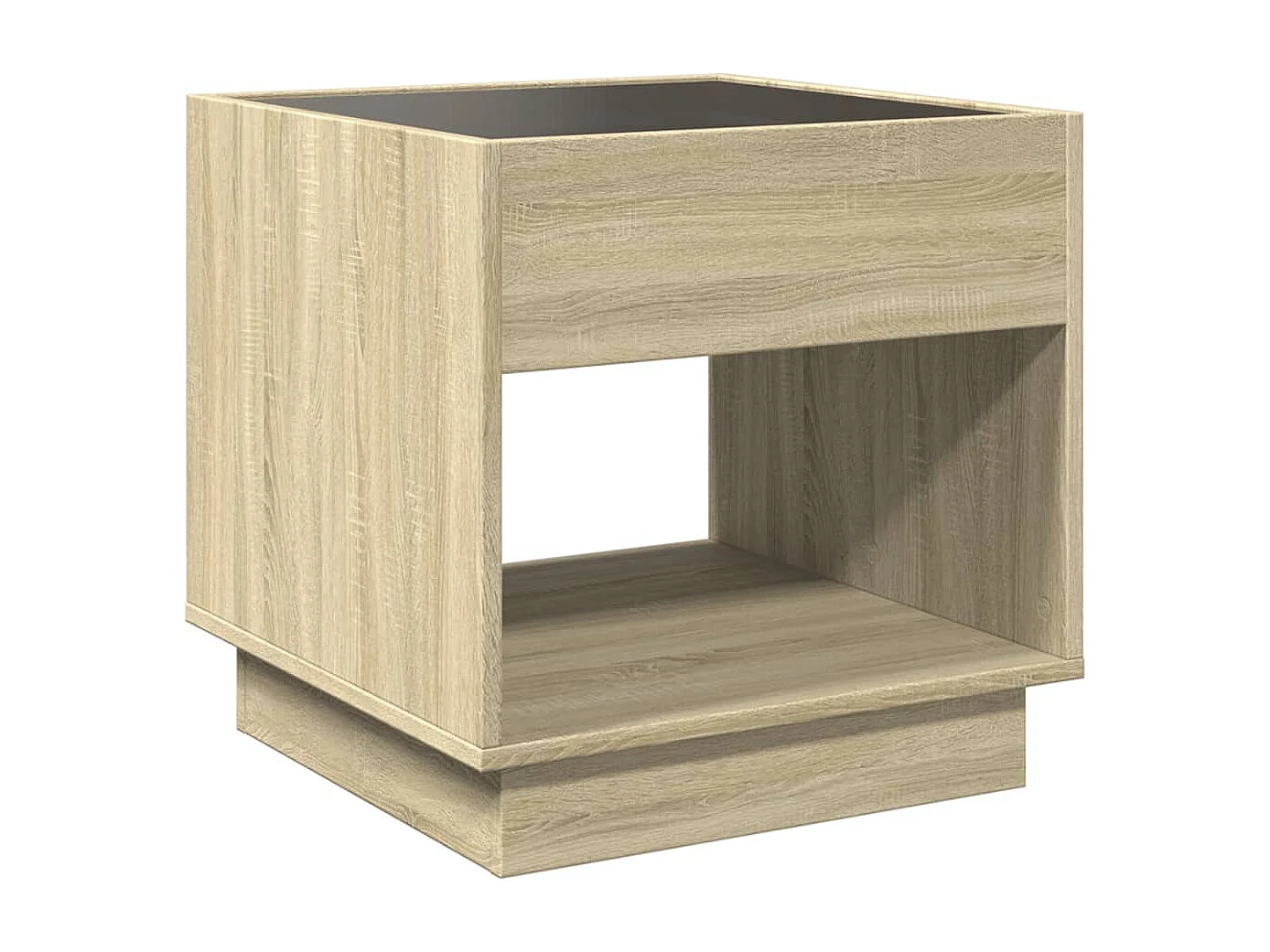 Mesa de centro-Mesa auxiliar madera de ingeniería gris Sonoma 55x55x42 cm SHL1138
