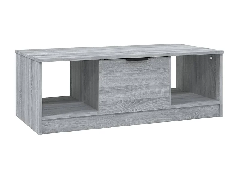 Mesa de centro | Mesa auxiliar madera contrachapada negro 102x50x44 cm SHL2051
