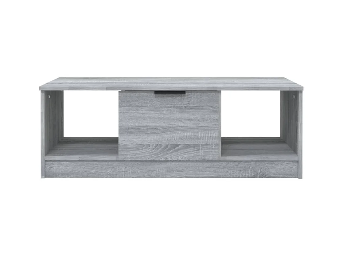 Mesa de centro | Mesa auxiliar madera contrachapada negro 102x50x44 cm SHL2051