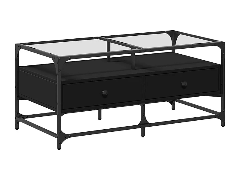 Mesa de centro-Mesa auxiliar madera contrachapada blanco 90x50x40 cm SHL3686