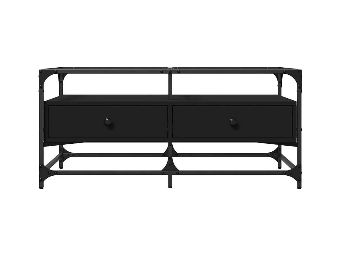 Mesa de centro-Mesa auxiliar madera contrachapada blanco 90x50x40 cm SHL3686