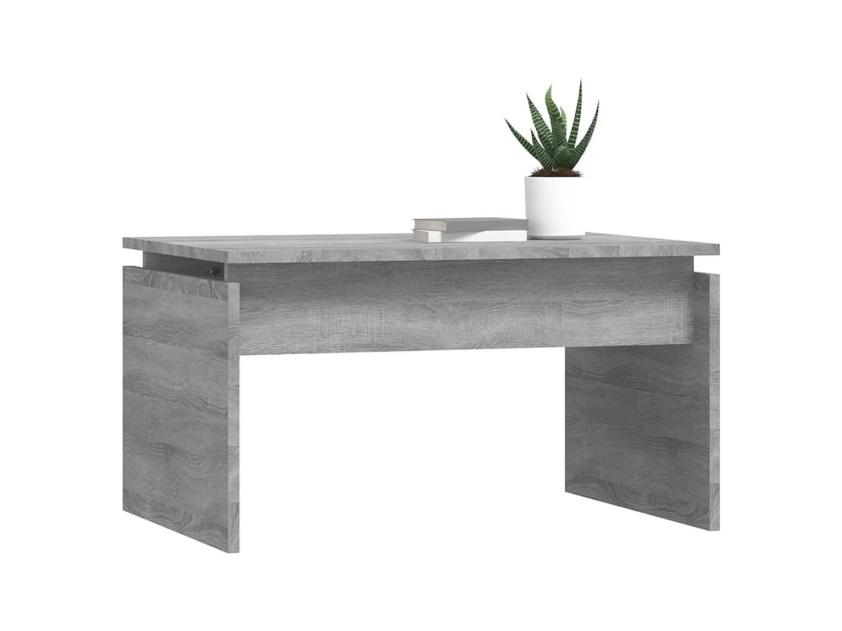 Mesa de centro | Mesa auxiliar madera de ingeniería gris Sonoma 50x46x50 cm SHL3346