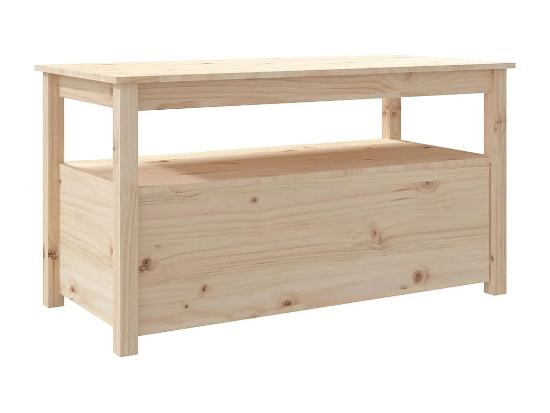 Table basse salon-Table d'appoint 102x49x55 cm Bois massif de pin SHL32791