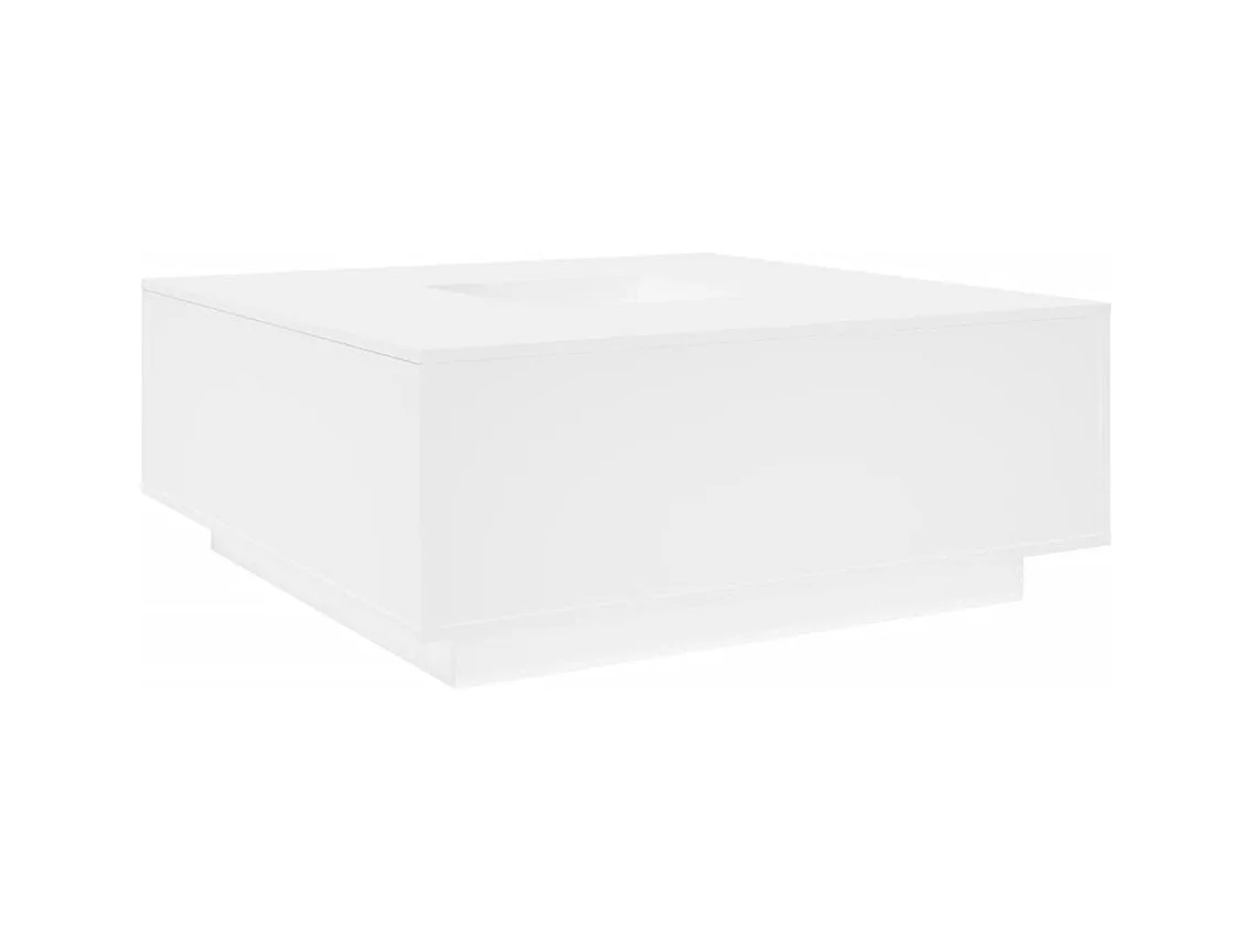 Table basse salon-Table d'appoint blanc 100x100x40 cm bois d'ingénierie SHL16207