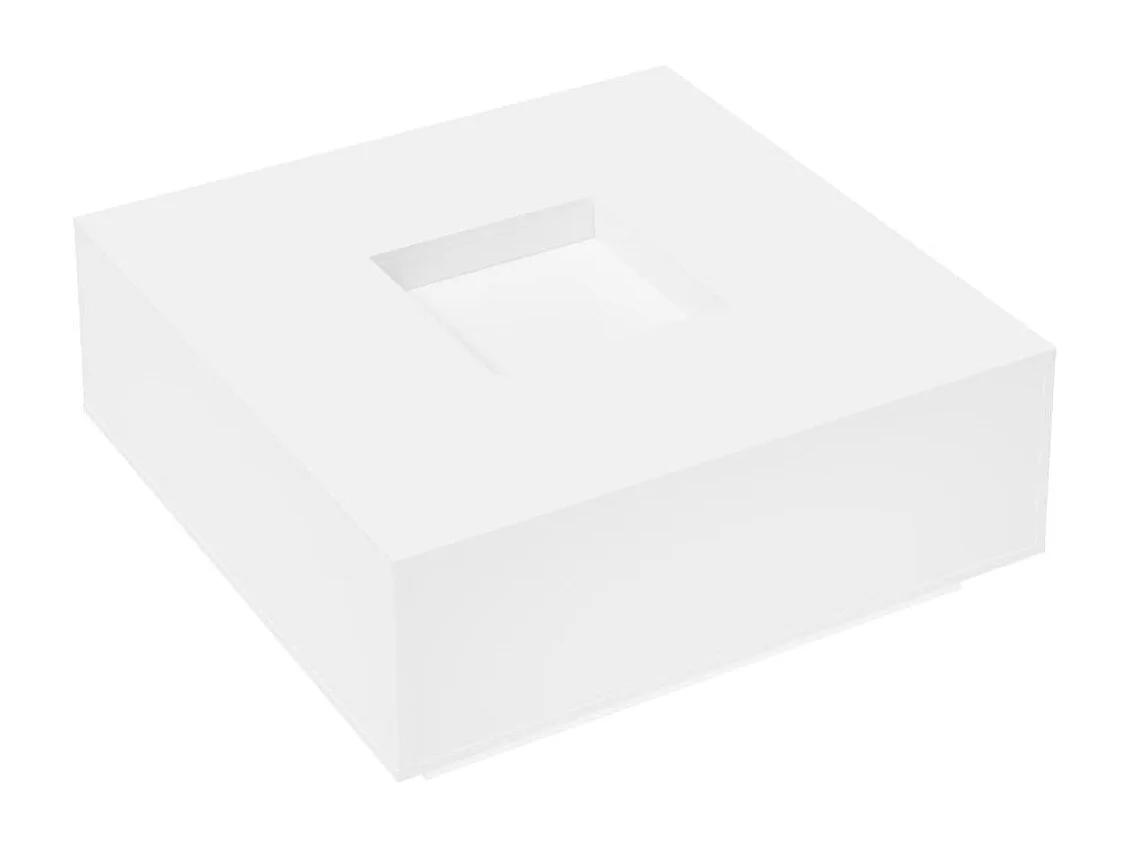 Couchtisch-Wohnzimmertisch-Beistelltische Weiß 100x100x40 cm Holzwerkstoff SHL51491