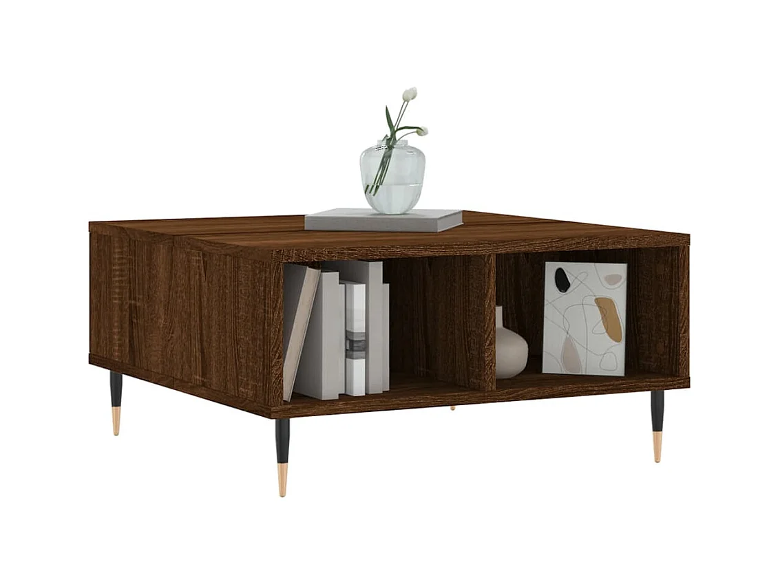 Mesa de centro | Mesa auxiliar madera de ingeniería gris Sonoma 60x50x40 cm SHL2366