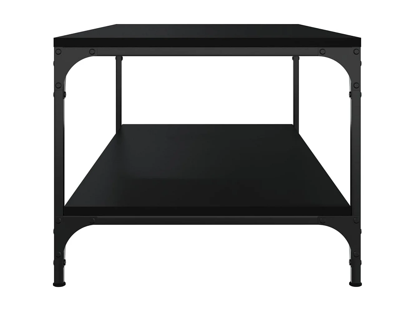 Mesa de centro | Mesa auxiliar madera contrachapada roble ahumado 50x50x40 cm SHL750411