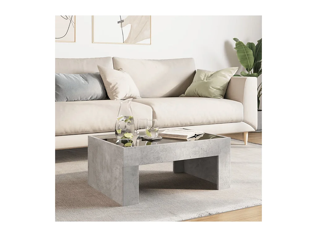 Mesa de centro-Mesa auxiliar madera de ingeniería blanco 102x55x42 cm SHL1276