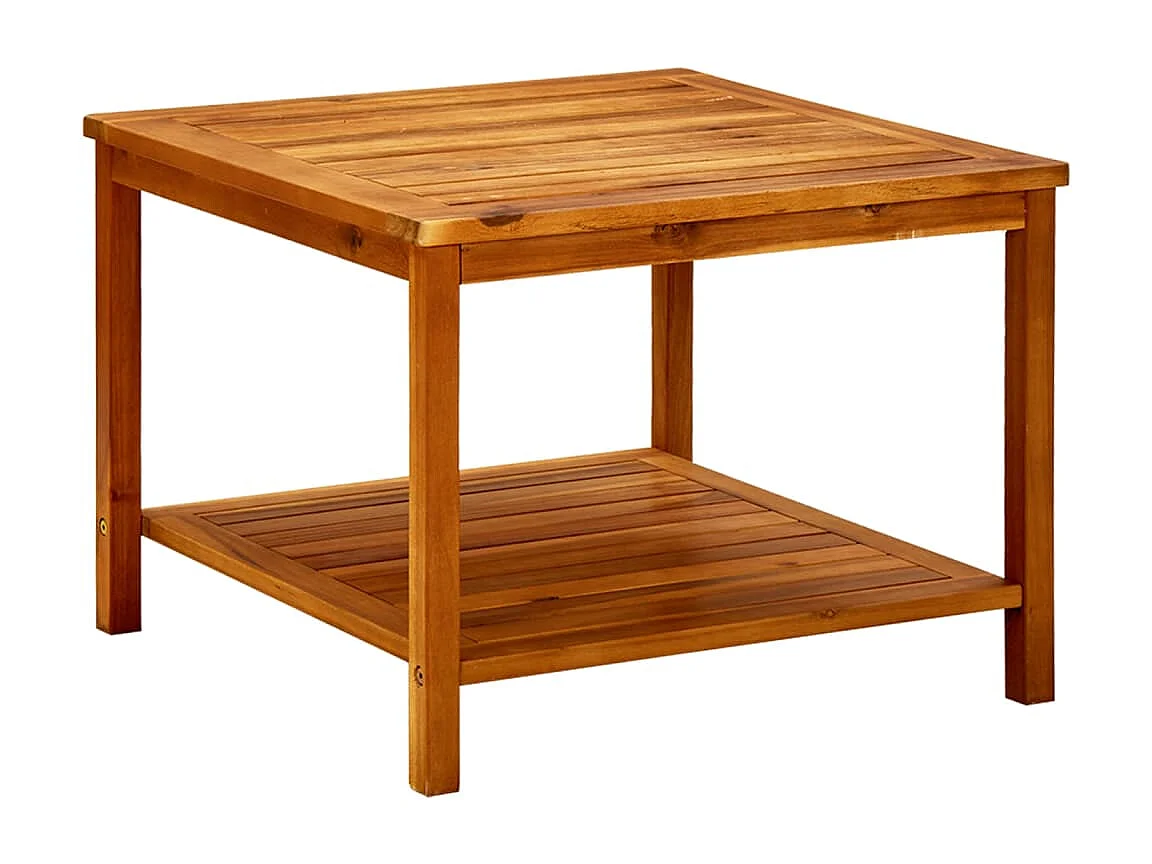 Couchtisch-Beistelltisch-Sofatisch 60x60x45 cm Massivholz Akazie SHL2399