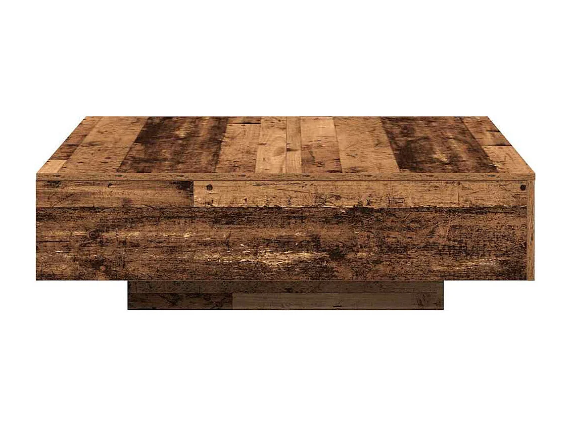 Couchtisch-Wohnzimmertisch-Beistelltische Altholz 100x100x31 cm SHL53213