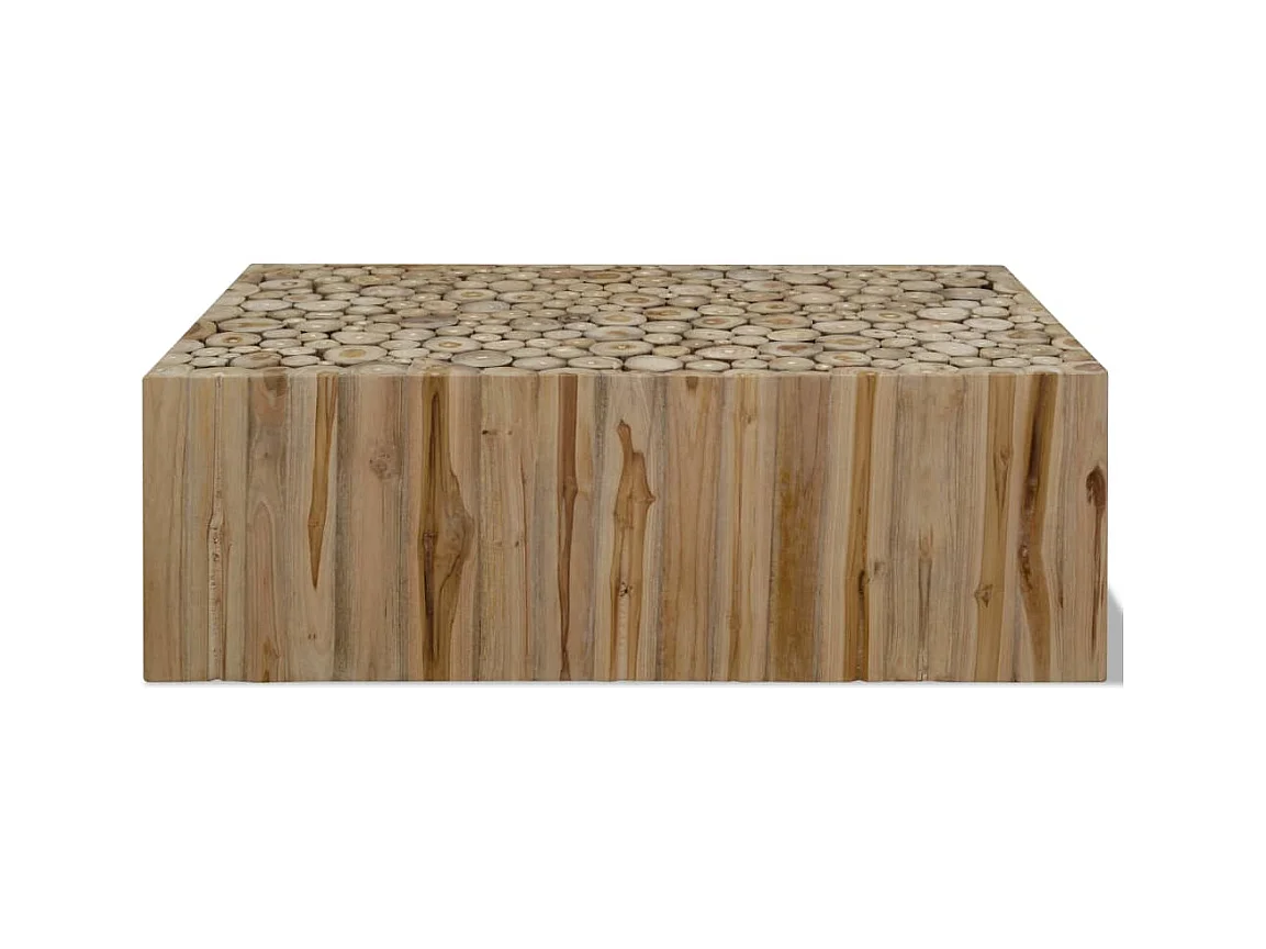 Table basse salon-Table d'appoint Teck véritable 90x50x30 cm SHL57846