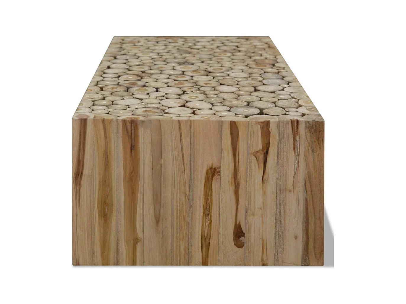 Table basse salon-Table d'appoint Teck véritable 90x50x30 cm SHL57846