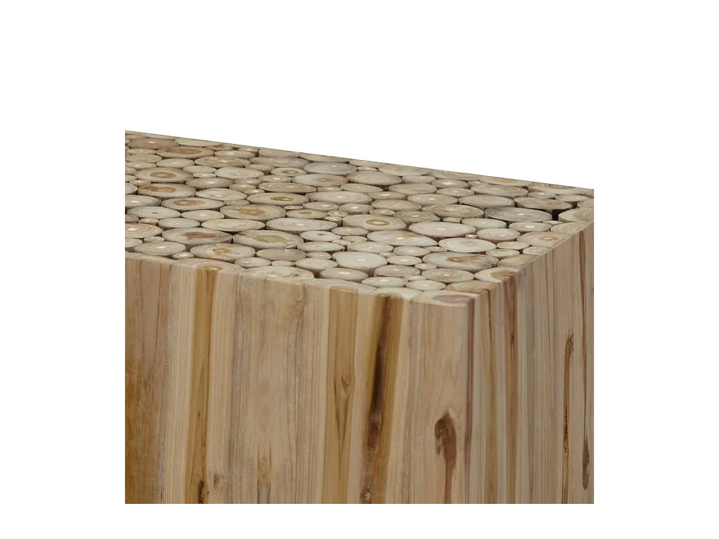 Table basse salon-Table d'appoint Teck véritable 90x50x30 cm SHL57846