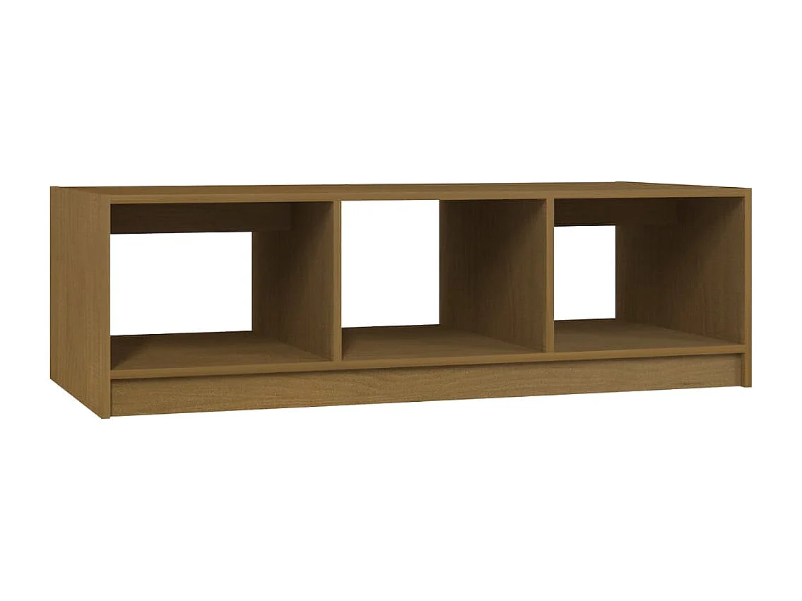 Couchtisch-Sofatisch-Beistelltische Honigbraun 110x50x34 cm Massivholz Kiefer SHL32936