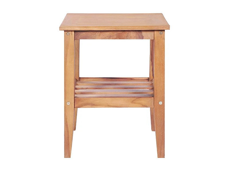 Table basse-Table d'appoint exterieur 40x40x50 cm Carrée Teck solide SHL65239